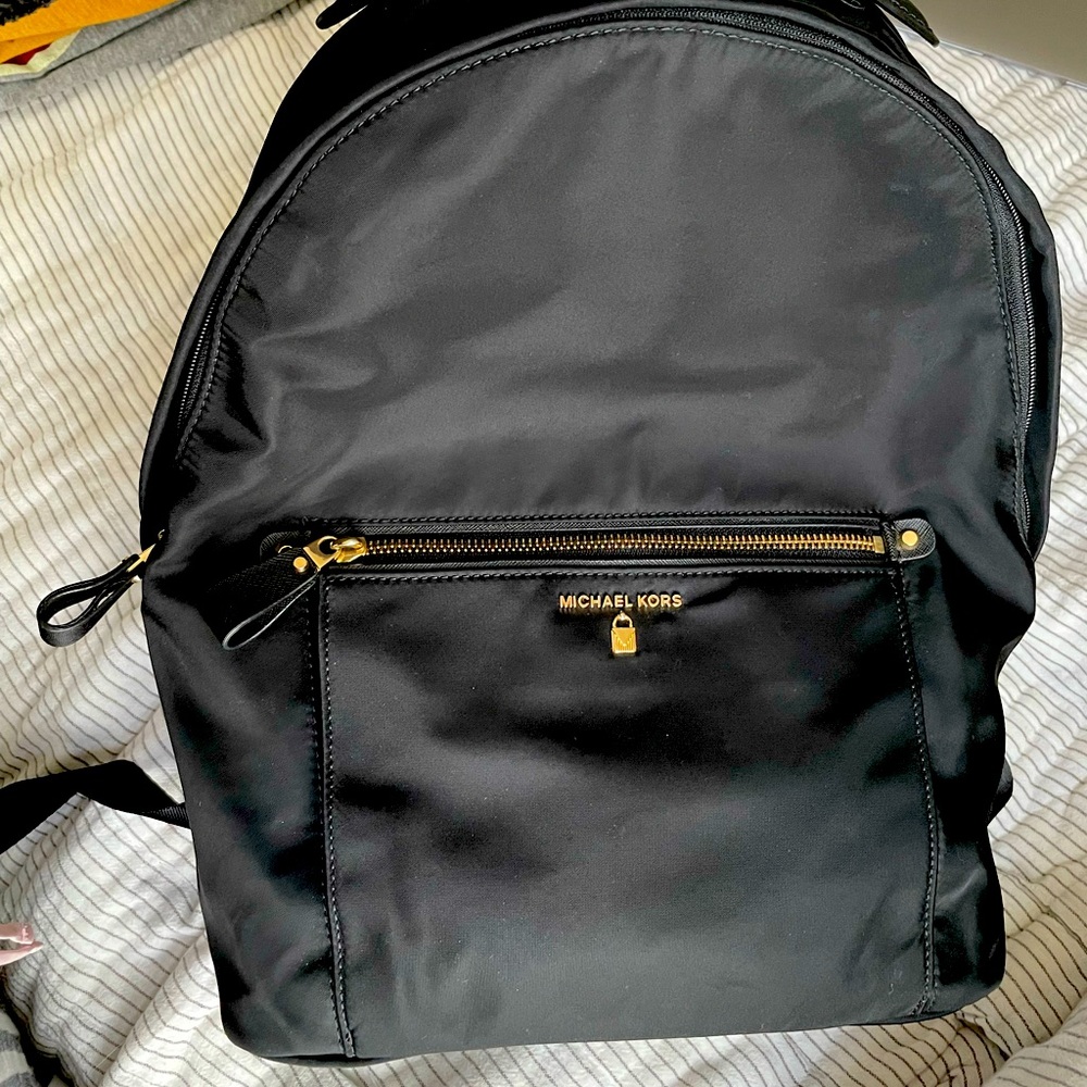 Black Michael Kors Backpack